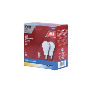 Ace General Purpose 15W A70 Day Light LED Bulb Pack of 2